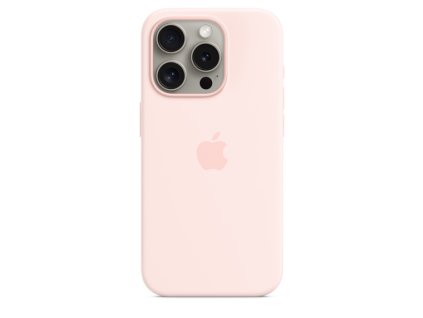 APPLE iPhone 15 ProMax Silicone Case MS - Light Pink