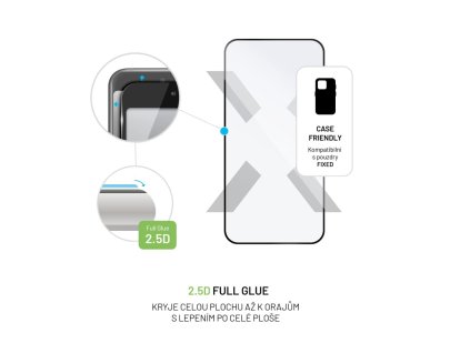 FIXED Full Cover 2,5D Tempered Glass for Google Pixel 8, black