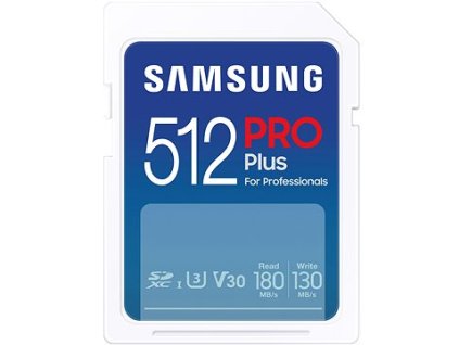 Samsung/SDXC/512GB/180MBps/Class 10/Modrá