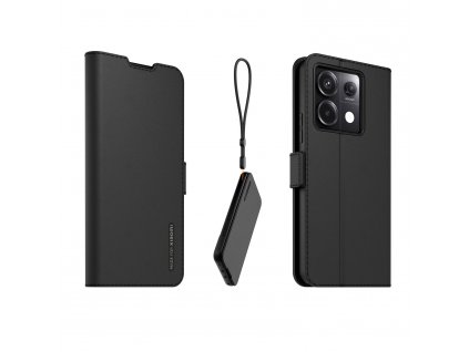 Made for Xiaomi Book Stand Pouzdro s Poutkem pro Xiaomi Redmi Note 13 Pro 5G Black