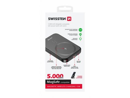 SWISSTEN POWER BANK PD 20W (MagSafe compatible) 5000mAh