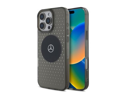 Mercedes PC/TPU Star Pattern MagSafe Zadní Kryt pro iPhone 16 Pro Black