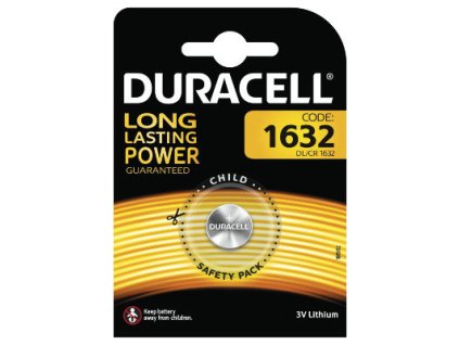 Duracell 1632 Baterie na jedno použití CR1632 Lithium
