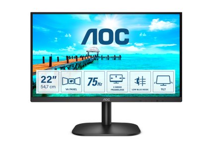 AOC B2 22B2H/EU LED display 54,6 cm (21.5") 1920 x 1080 px Full HD Černá