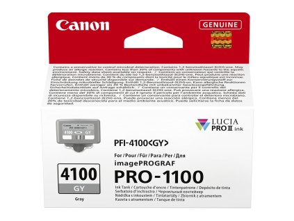 canon pfi 4100gy grey ink front large s