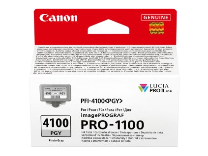 canon pfi 4100pgy photo grey ink front large s