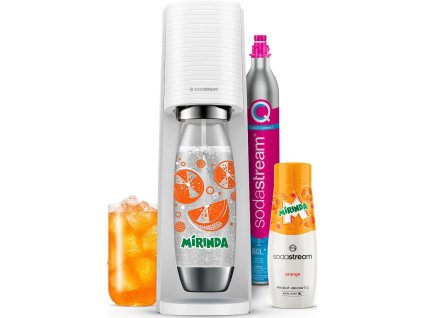 SodaStream Terra White výrobník sody, mechanický, Mirinda Megapack