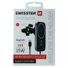 SWISSTEN MAGNETIC CAR HOLDER WITH WIRELESS CHARGER 15W (MagSafe compatible)