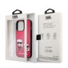 Karl Lagerfeld KLHCP13XPCUSKCP and Choupette PU Leather Pouzdro pro iPhone 13 Pro Max Fuchsia
