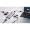 SWISSTEN USB-C Hub 8 in 1 (Barva Aluminium)