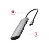SWISSTEN USB-C Hub 4 in 1 (Barva Aluminium)