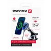 SWISSTEN MAGNETIC CAR HOLDER WITH WIRELESS CHARGER 15W DASHBOARD (MagSafe compatible)
