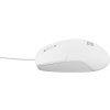 Natec optická myš RUFF 2/1 000 DPI/Kancelářská/Optická/1 000 DPI/Drátová USB/Bílá