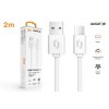 Datový kabel ALIGATOR 2A USB-C 2m, bílý