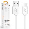 Datový kabel ALIGATOR 2A USB-C 2m, bílý