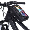 WILDMAN Bicycle Bag XS2 Road Bicycle Middle Frame Bag with Transparent Phone Case 4.7-6.7 inch, Wate