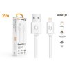 Datový kabel ALIGATOR 2A iPhone lightning 2m, bílý