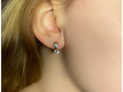 Zlaté náušnice se zirkony 2000269820003