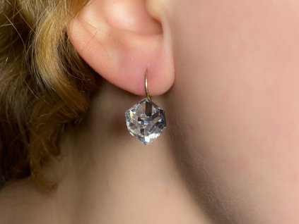 Zlaté náušnice se zirkony 2000219590000