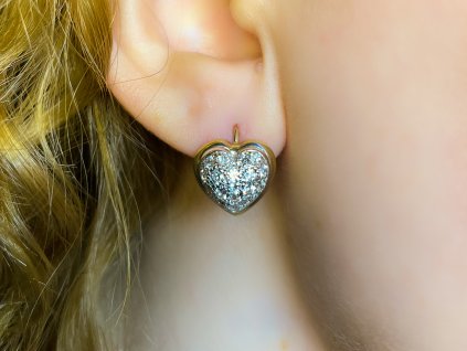 Zlaté náušnice se zirkony 2000220480000