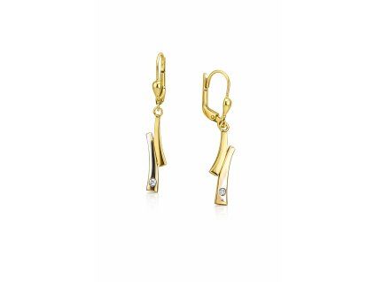 Zlaté visací náušnice Afrora 5160004