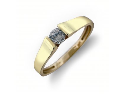 Zlatý prsten se zirkony 2000304380004