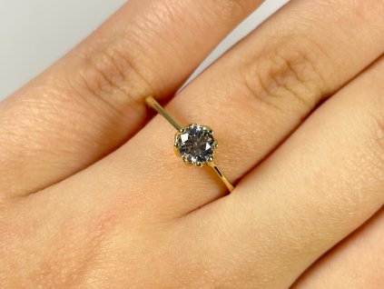 Zlatý prsten se zirkony 2000304670006