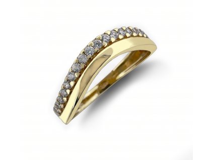 Zlatý prsten se zirkony 2000304280007