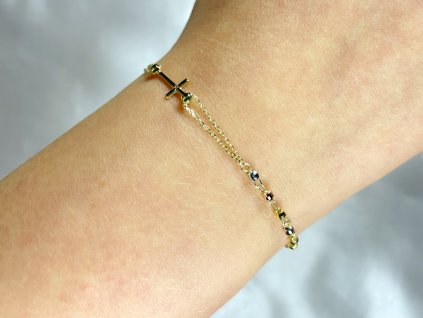 Zlatý náramek s barevným zlatem 2000305100007