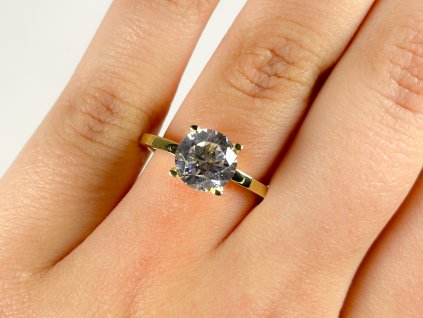 Zlatý prsten se zirkony 2000304390003