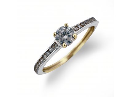 Zlatý prsten se zirkony 2000304770003