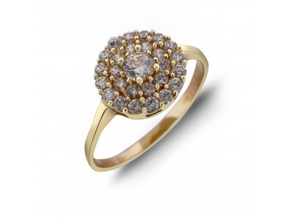 Zlatý prsten se zirkony 2000304680005