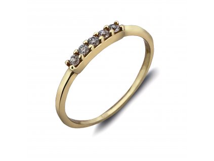 Zlatý prsten se zirkony 2000304100008