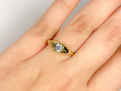 Zlatý prsten se zirkony 2000304310001