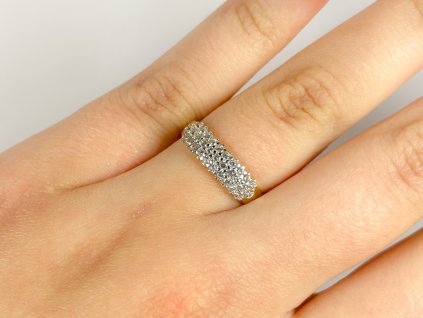 Zlatý prsten se zirkony 2000304020009