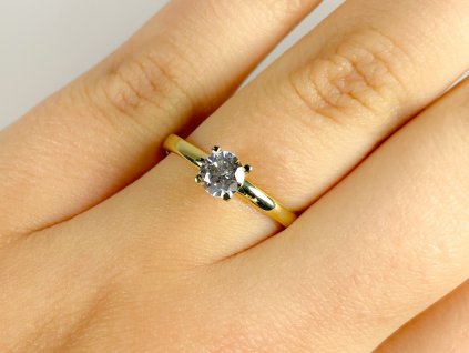 Zlatý prsten se zirkony 2000304350007