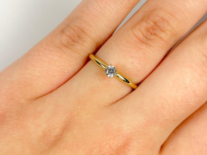 Zlatý prsten se zirkony 200030400001