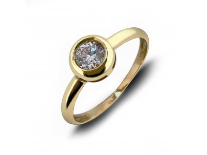 Zlatý prsten se zirkony 2000304740006