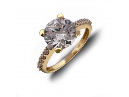 Zlatý prsten se zirkony 2000304460003