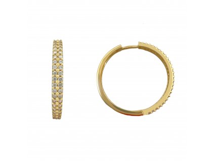 Zlaté náušnice se zirkonem 2000306550009