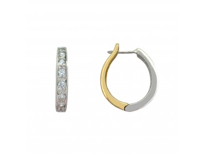 Zlaté náušnice se zirkonem 2000219350000