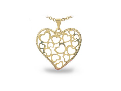Zlatý přívěsek ve tvaru srdce 2000309630005