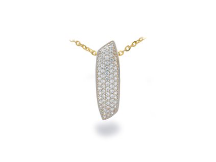 Zlatý přívěsek se zirkony 2000215970007