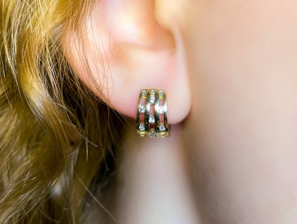 Zlaté náušnice se zirkony 2000220150002