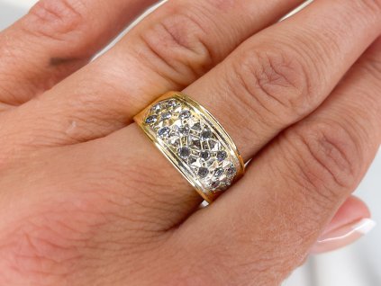 Zlatý prsten se zirkony 2000272770005