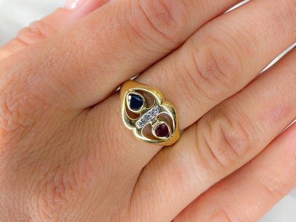 Zlatý prsten se zirkony 2000271880002