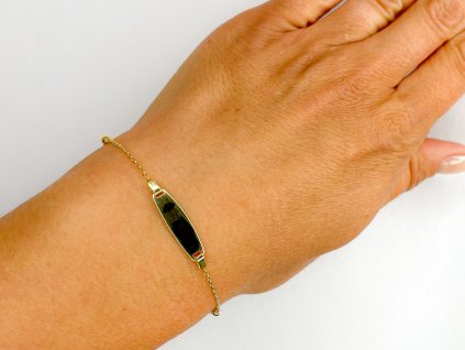 Zlatý náramek s destičkou 2000212760004