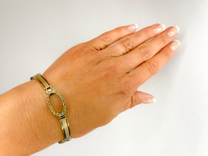 Zlatý náramek se zirkony 2000224310006