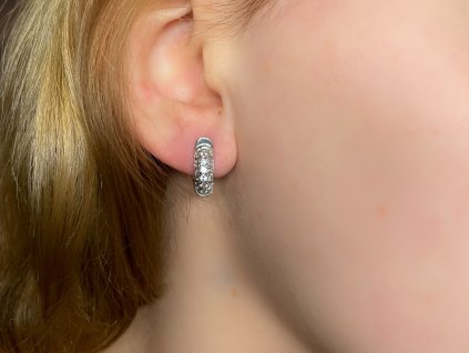 Zlaté náušnice se zirkony 2000220420006