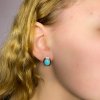 Zlaté náušnice s tyrkysem 2000219100001